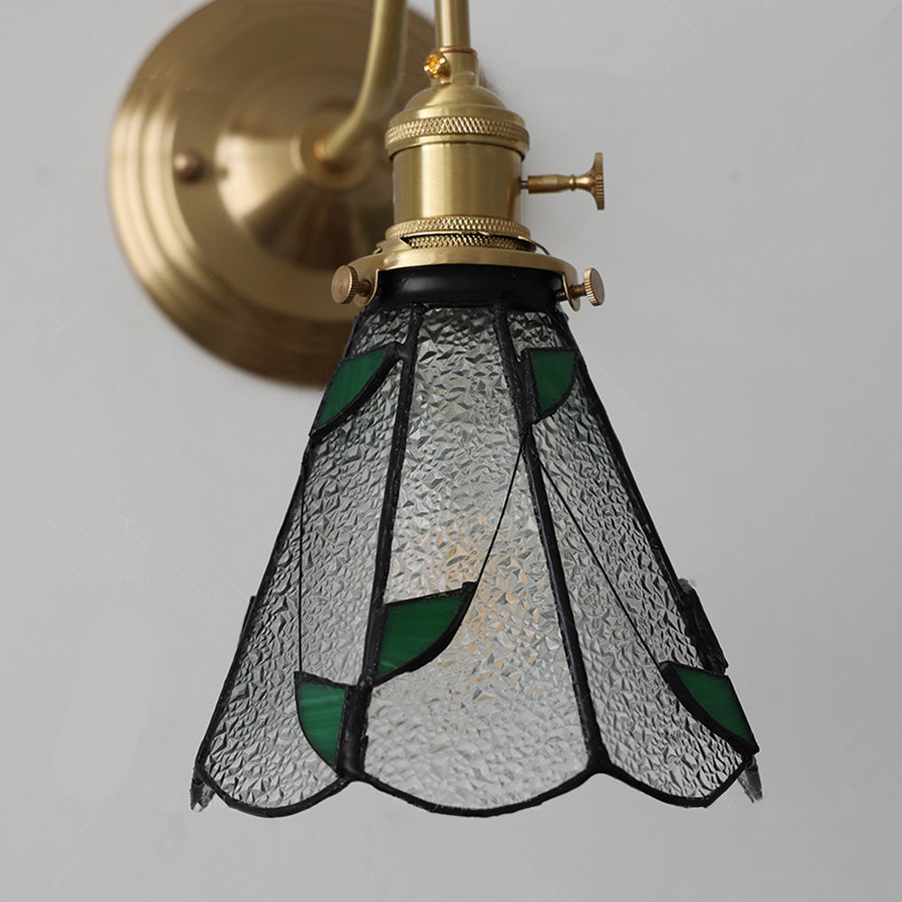 Vintage Glass Wall Sconce – Elegant Wall Light for Living Room Decor 2