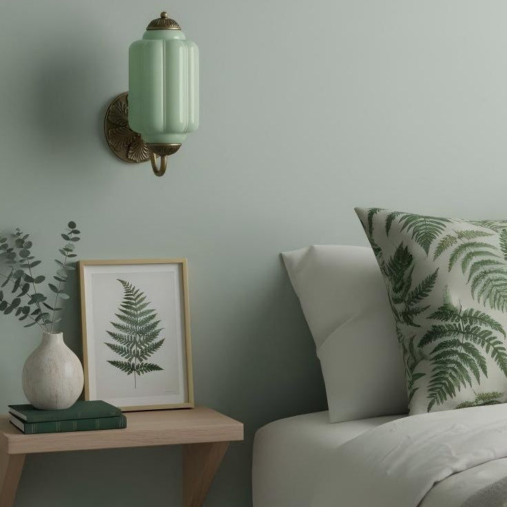 Vintage Wall Glass Sconce Light – Elegant Milk Glass Fixture for Bedroom and Hallway-Wall Lamps-Unique Casa-Unique Casa