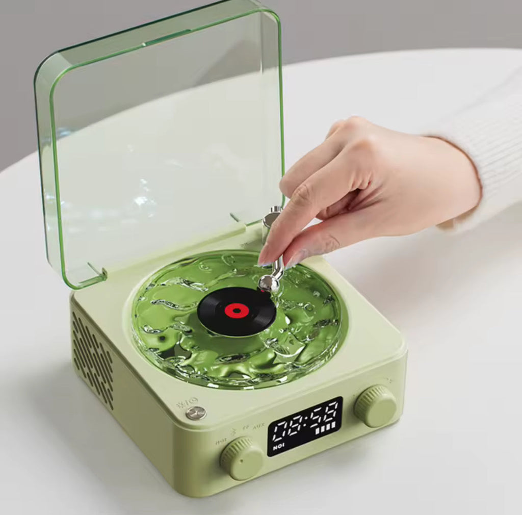 Mini Retro Bluetooth Speaker – Compact Wireless Sound with Vintage Style-Record Player-Unique Casa-Unique Casa