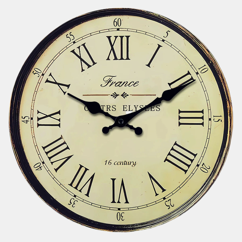 Wall Clock with Classic Design – Silent Quartz Movement for Living Room-Wall Clocks-Unique Casa-25cm-Unique Casa