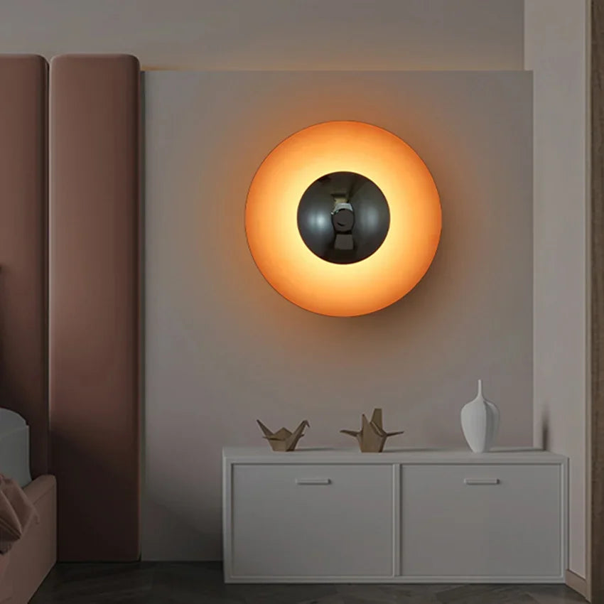 Wall Light Modern Round LED Lamp For Stylish Ambient Home Lighting-Wall Lights-Unique Casa-Unique Casa