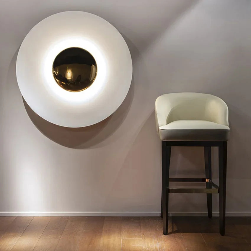 Wall Light Modern Round LED Lamp For Stylish Ambient Home Lighting-Wall Lights-Unique Casa-Unique Casa
