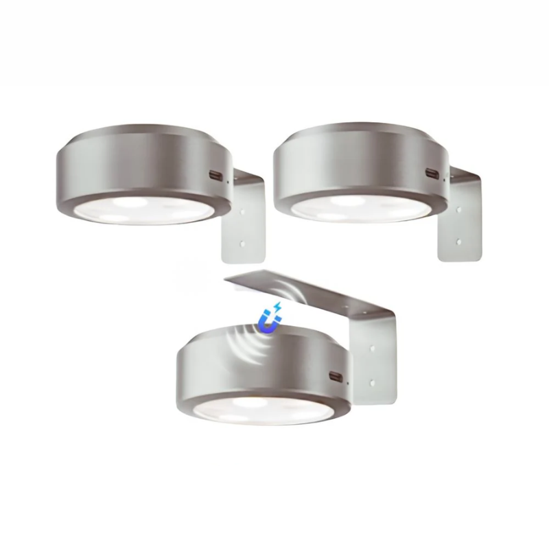Wall Light – Wireless LED Picture Spotlights with USB Rechargeable and Remote Control-Wall Lighting-Unique Casa-Silver-Unique Casa
