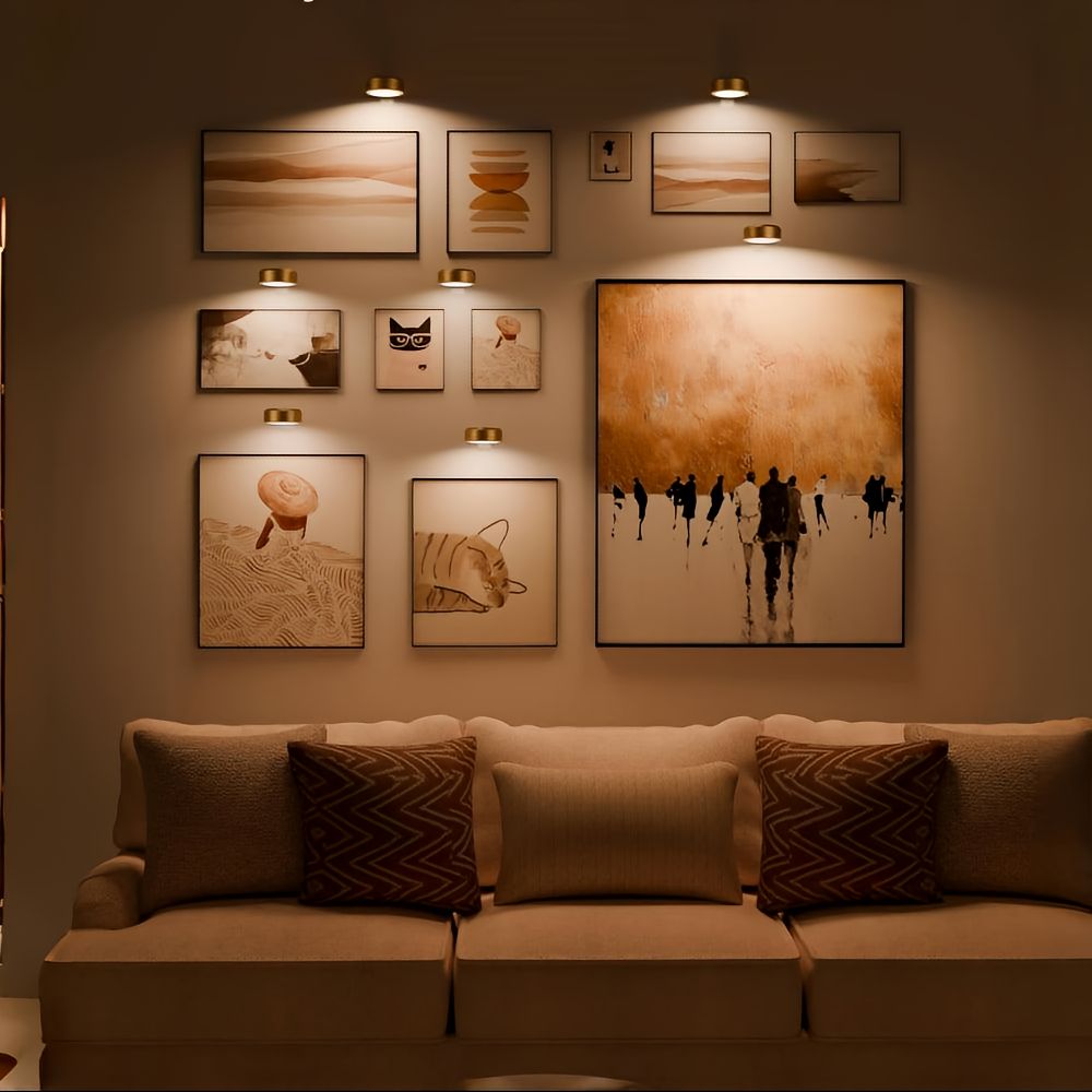 Wall Light – Wireless LED Picture Spotlights with USB Rechargeable and Remote Control-Wall Lighting-Unique Casa-Unique Casa