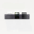 Wall Mounted Floating Magazine Holder – Stylish Acrylic Wall Shelf-Étagères murales-Unique Casa-Black 50x15x5cm-Unique Casa
