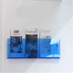 Wall Mounted Floating Magazine Holder – Stylish Acrylic Wall Shelf-Étagères murales-Unique Casa-Blue 30x15x5cm-Unique Casa
