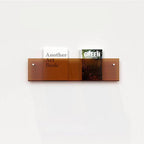 Wall Mounted Floating Magazine Holder – Stylish Acrylic Wall Shelf-Étagères murales-Unique Casa-Brown 50x15x5cm-Unique Casa