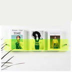 Wall Mounted Floating Magazine Holder – Stylish Acrylic Wall Shelf-Étagères murales-Unique Casa-Light Yellow 30x15x5cm-Unique Casa