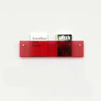 Wall Mounted Floating Magazine Holder – Stylish Acrylic Wall Shelf-Étagères murales-Unique Casa-Red 50x15x5cm-Unique Casa