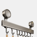 Wall-Mounted Kitchen Organizer Rack – No-Drill Utensil Holder for Easy Access 1