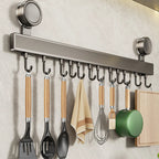 Wall-Mounted Kitchen Organizer Rack – No-Drill Utensil Holder for Easy Access 4