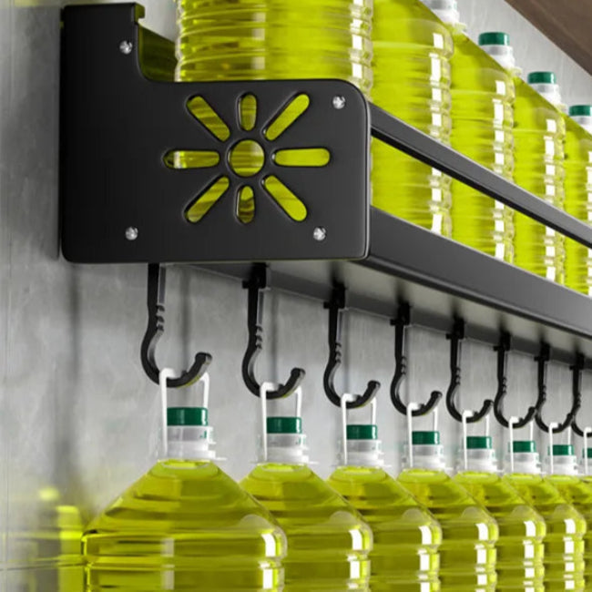 Wall-Mounted Kitchen Shelf Organizer – Modern Metal Storage Rack for Utensils 2