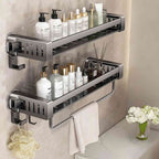 Wall-Mounted Storage Rack with Suction Cups – No-Drill Organizer for Bathroom & Kitchen 6