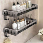 Wall-Mounted Storage Rack with Suction Cups – No-Drill Organizer for Bathroom & Kitchen 5