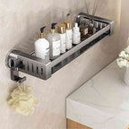 Wall-Mounted Storage Rack with Suction Cups – No-Drill Organizer for Bathroom & Kitchen 1