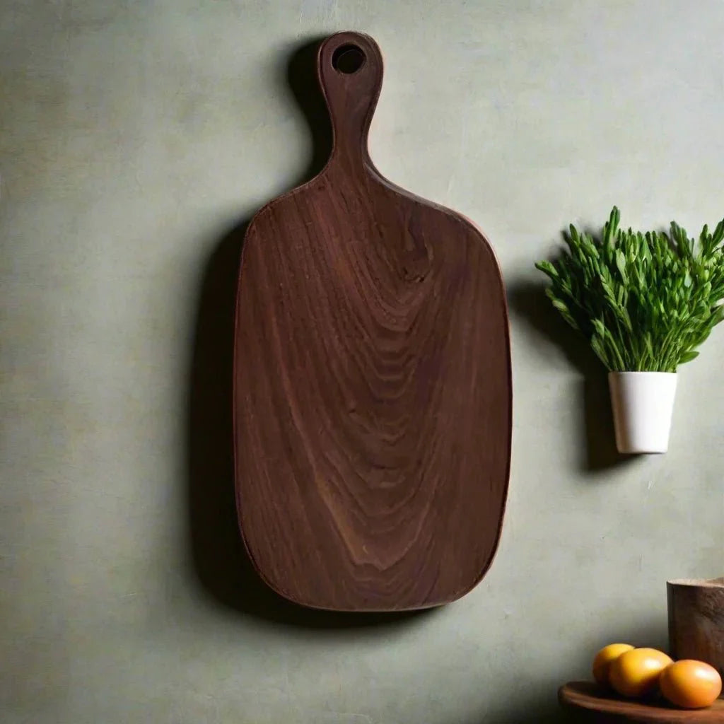 Walnut Cutting and Serving Board – Elegant Kitchen Chopping and Serving Tray-Cutting & Serving Boards-Unique Casa-15" x 7.2-Unique Casa
