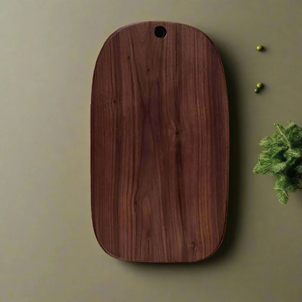 Walnut Cutting and Serving Board – Elegant Kitchen Chopping and Serving Tray-Cutting & Serving Boards-Unique Casa-15.7" x 8.8"-Unique Casa