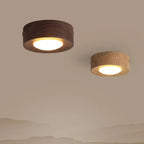 Walnut LED Ceiling Light Fixture – Modern Wood Lamp for Elegant Home Decor 0