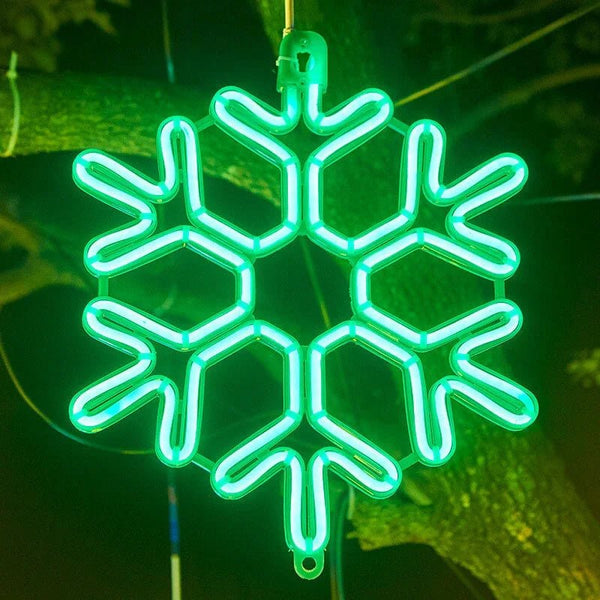 Waterproof LED Outdoor Christmas Lights – Snowflake Design for Decoration 6