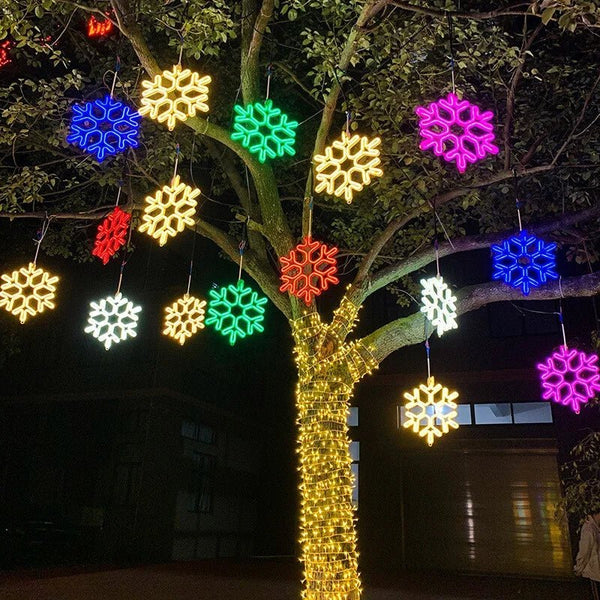 Waterproof LED Outdoor Christmas Lights – Snowflake Design for Decoration 5
