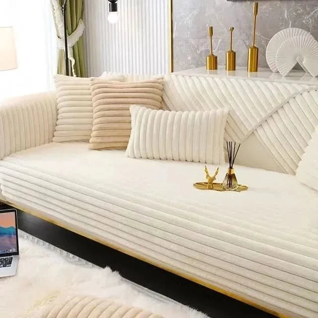 Waterproof Non-Slip Sofa Cover – Full Couch Protector for Autumn and Winter-Sofa Cover-Unique Casa-Beige-A-70 x 90 cm-Unique Casa