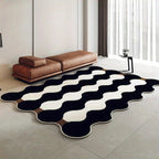 Wavy Abstract Area Rug – Modern Colorful Floor Carpet for Living Room-Rug-Unique Casa-Unique Casa