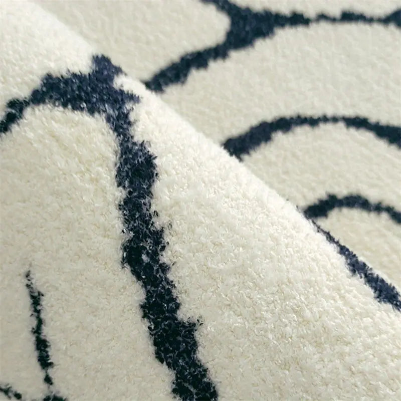 Wavy Abstract Area Rug – Modern Colorful Floor Carpet for Living Room-Rug-Unique Casa-Unique Casa