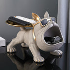Whimsical Bulldog Storage Bin with Tray – Decorative Storage Container for Home 2