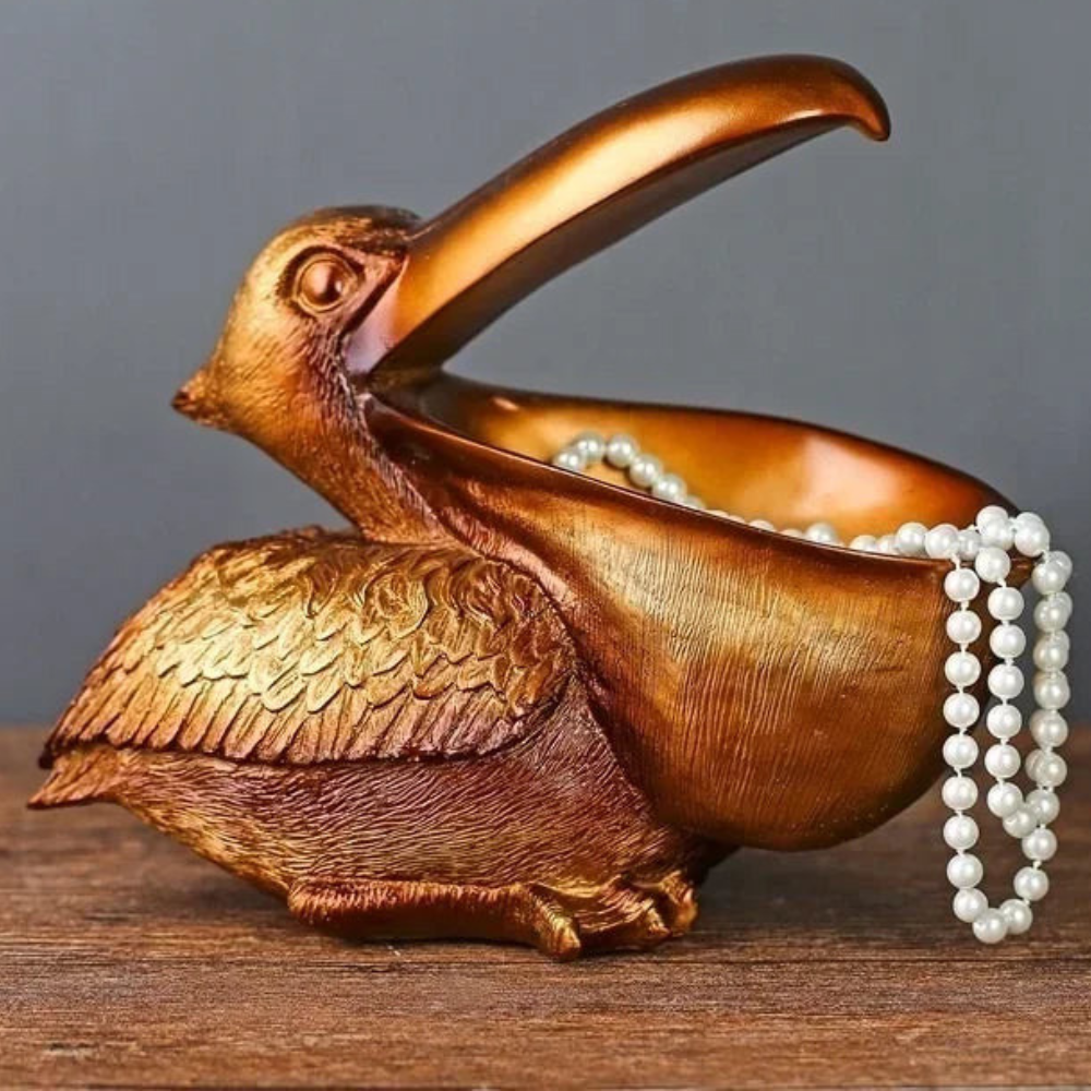 Whimsical Pelican Storage Bin – Unique Decorative Storage Container for Home 5