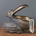 Whimsical Pelican Storage Bin – Unique Decorative Storage Container for Home 4