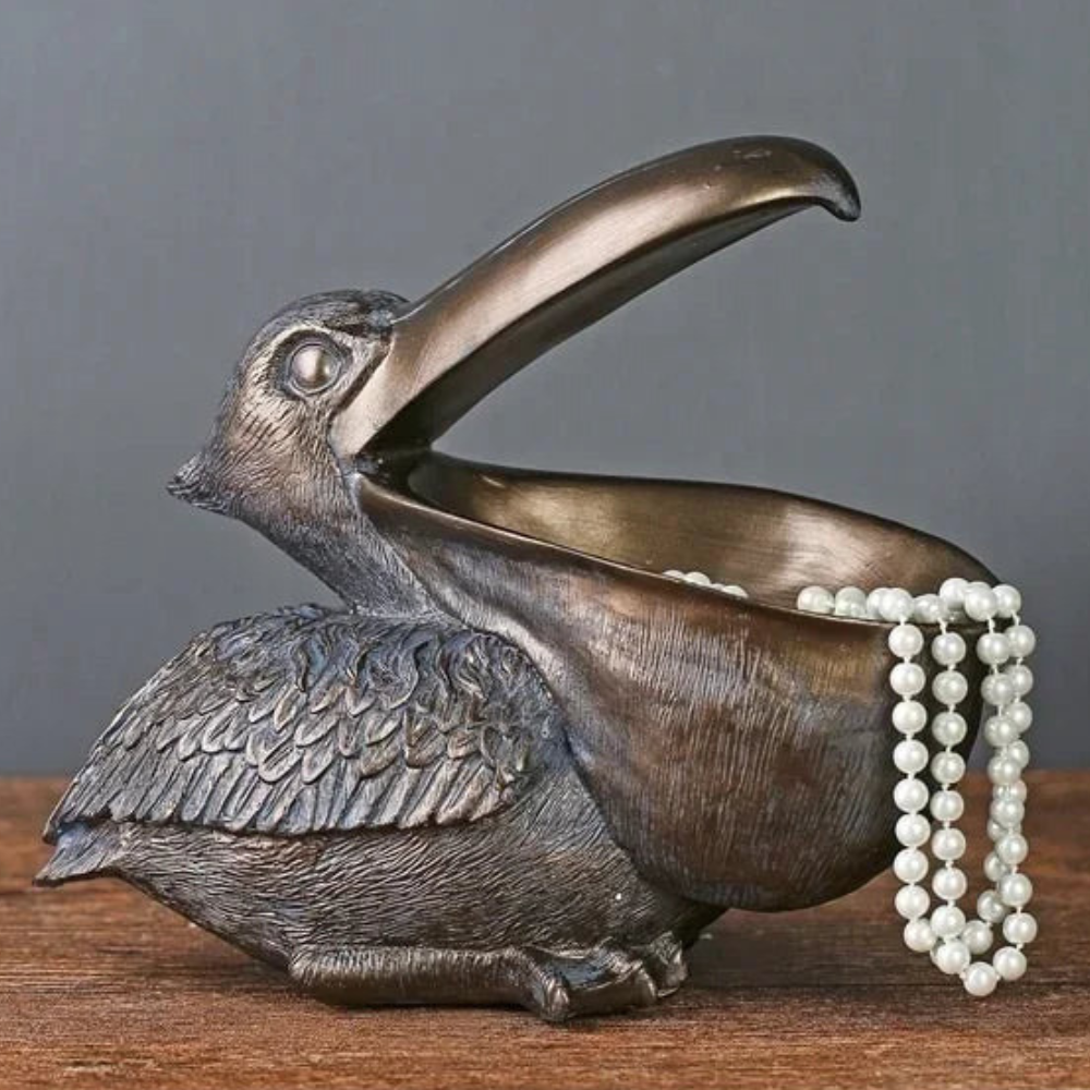 Whimsical Pelican Storage Bin – Unique Decorative Storage Container for Home 4