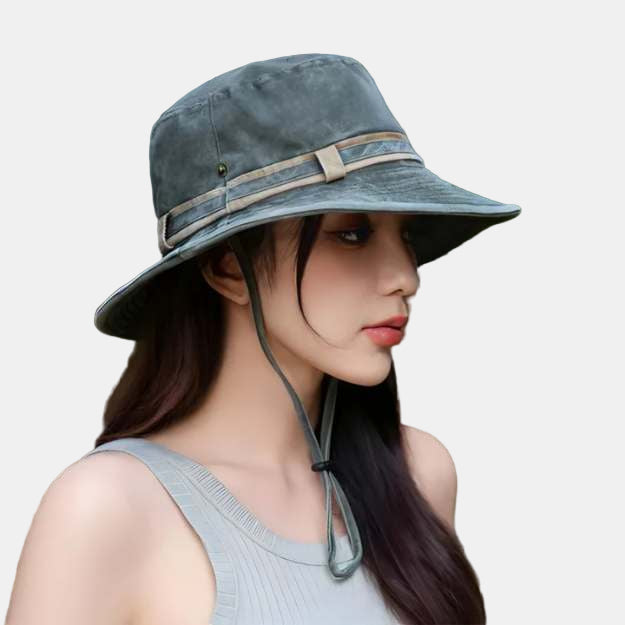 Wide Brim UV Protection Hat – Breathable Windproof Sun Hat for Women-Women's Hat-Unique Casa-Green-Unique Casa