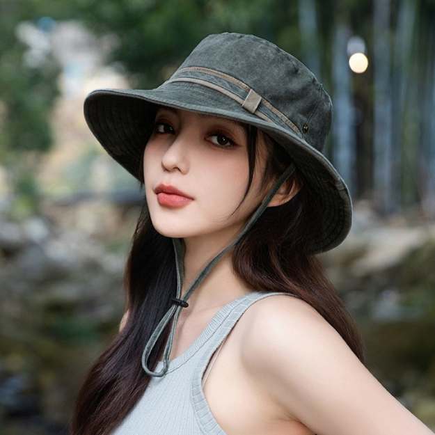 Wide Brim UV Protection Hat – Breathable Windproof Sun Hat for Women-Women's Hat-Unique Casa-Unique Casa