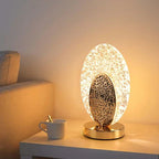 Wireless LED Table Lamp with Peacock Design - Dimmable Cordless Bedside Light 5