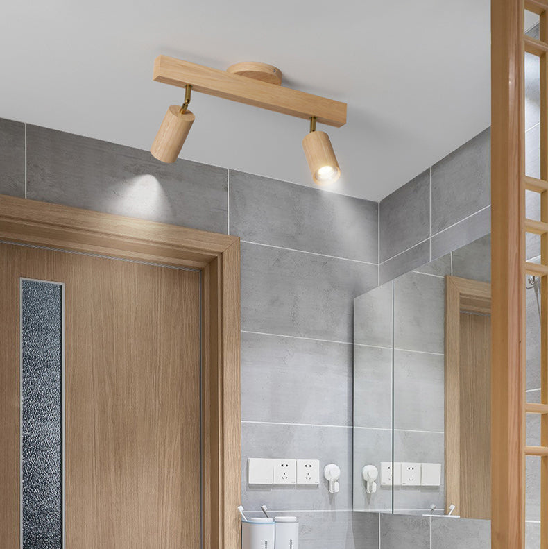Wooden Ceiling Spotlight Lamp – Minimalist LED Light for Modern Interiors 5
