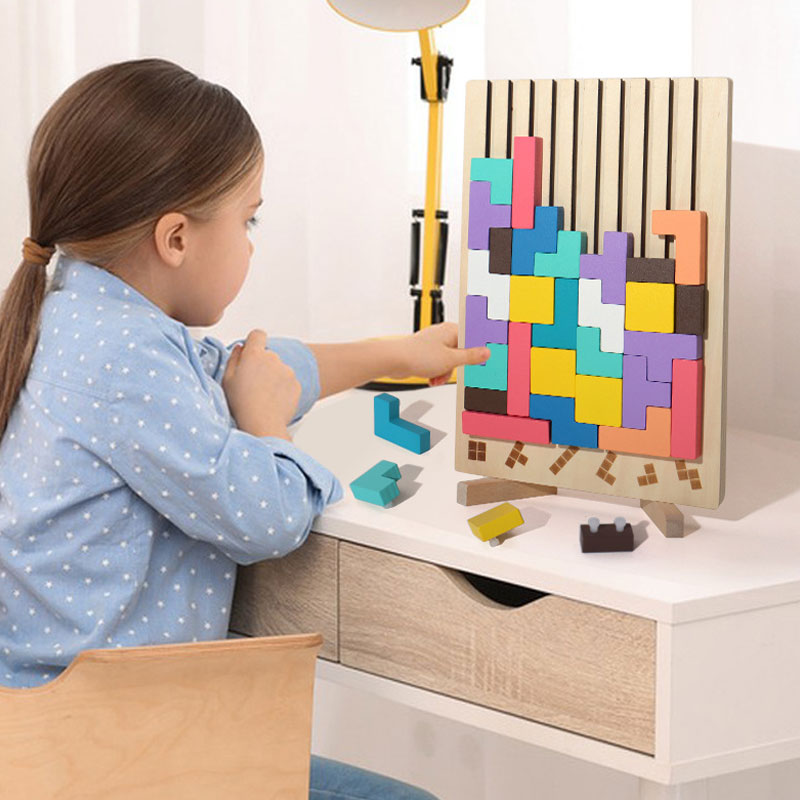 Wooden Stacking Puzzle Toy – Fun, Educational, and Engaging-Unique Casa-Unique Casa