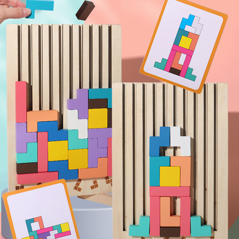 Wooden Stacking Puzzle Toy – Fun, Educational, and Engaging-Unique Casa-Unique Casa
