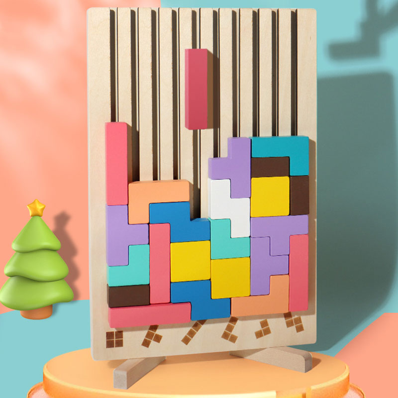 Wooden Stacking Puzzle Toy – Fun, Educational, and Engaging-Unique Casa-Unique Casa