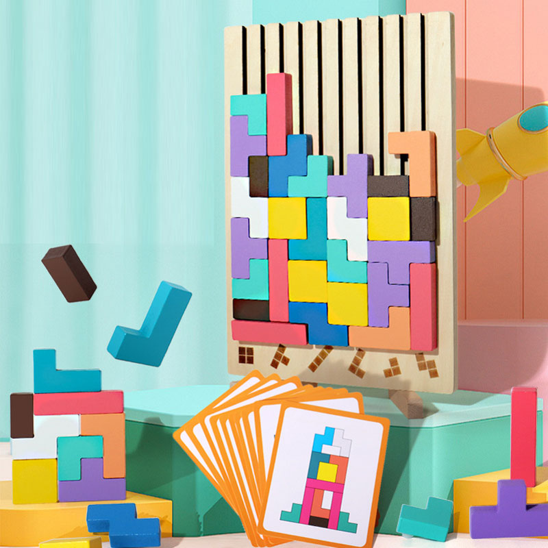 Wooden Stacking Puzzle Toy – Fun, Educational, and Engaging-Unique Casa-Unique Casa