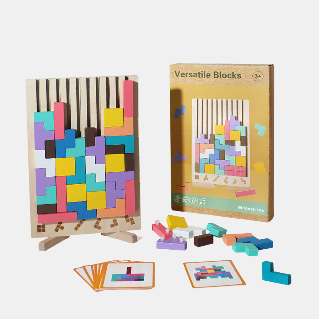 Wooden Stacking Puzzle Toy – Fun, Educational, and Engaging-Unique Casa-Unique Casa