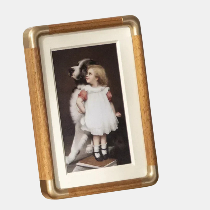 Wooden Tabletop Photo Frame – Elegant Vintage Style for Home and Office-Home Decoration-Unique Casa-Natural Wood-5 inches-Unique Casa