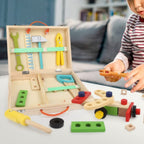 Wooden Toolbox Toy – 35-Piece Construction Set for Creative Learning-Kids Toys-Unique Casa-Unique Casa